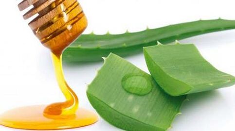 Honig und Aloe helfen bei der Bewältigung der Symptome der Osteochondrose